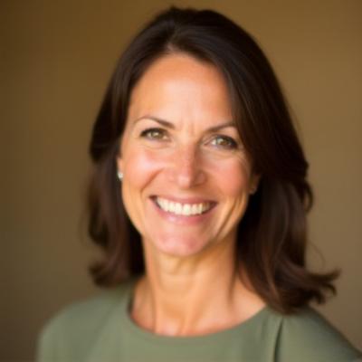 Professional headshot of Elara Vance, founder of Sonora Sanctuary, smiling warmly